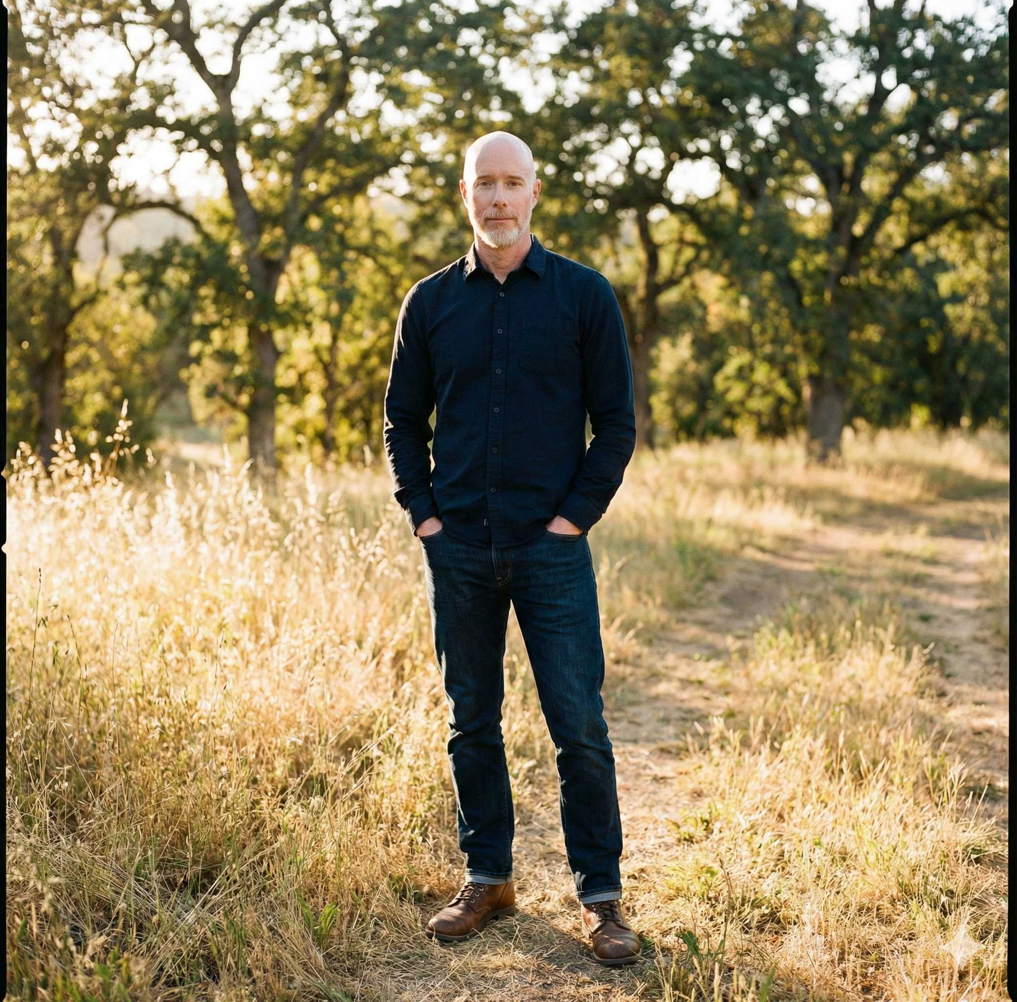 Deathless founder standing in a natural outdoor setting